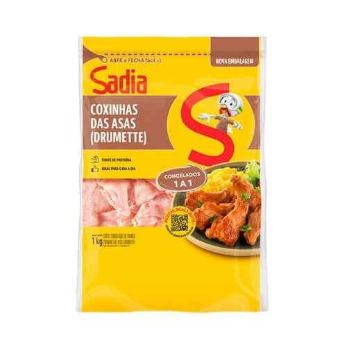 COXINHA DA ASA FRANGO SADIA 1KG DRUMETTE