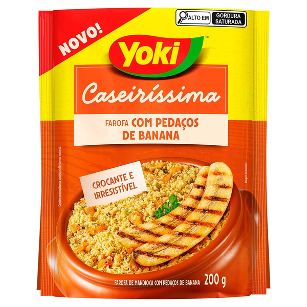 FAROFA YOKI CASEIRISSIMA 200G C/PED BANANA