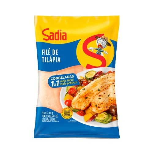 FILE DE TILAPIA SADIA 400G CONG