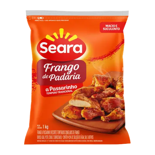 FRANGO A PASSARINHO DE PADARIA 1KG SEARA TEMP IQF
