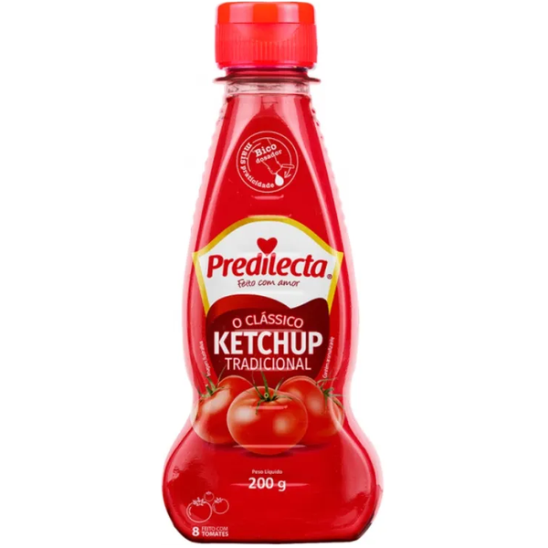 KETCHUP PREDILECTA 200G TRADICIONAL