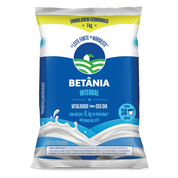 LEITE PO BETANIA 1KG INTEGRAL