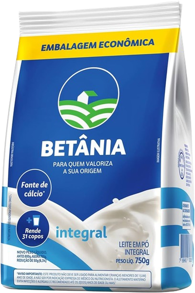LEITE PO BETANIA SCH 750G INTEGRAL INSTAN