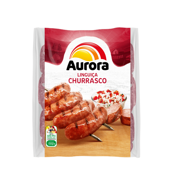 LINGUICA DE CARNE CHURRASCO  AURORA 700G