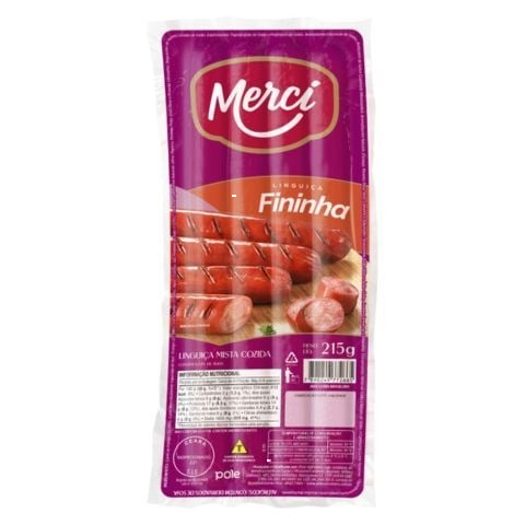 LINGUICA FININHA MERCI 215G