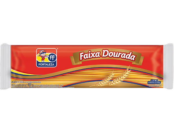 MACARRAO FORTALEZA FAIXA DOURADA ESPAGUETE 400G