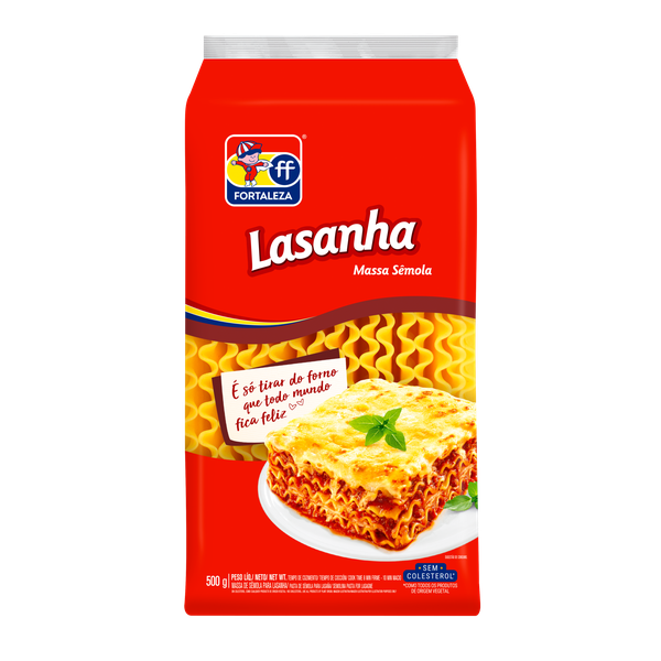 MACARRAO FORTALEZA LASANHA 500G