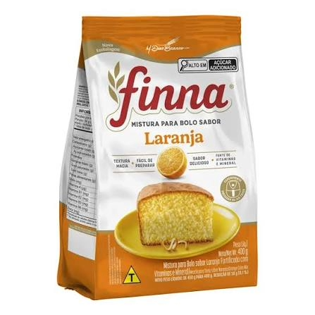 MISTURA BOLO FINNA 400G LARANJA