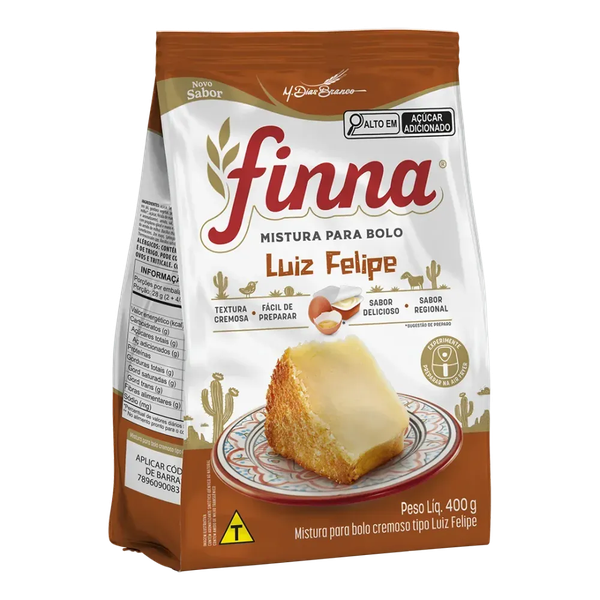 MISTURA BOLO FINNA 400G LUIZ FELIPE