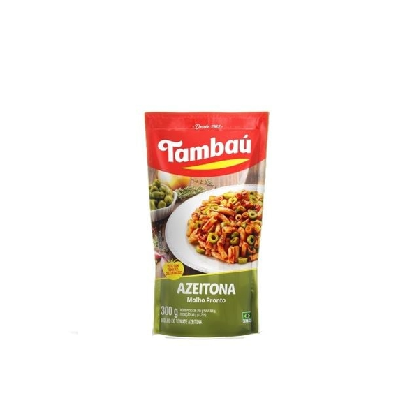 MOLHO TOMATE TAMBAU SCH 300G C/ AZEITONA
