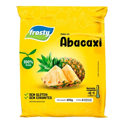 POLPA DE FRUTA FROSTY 400G ABACAXI
