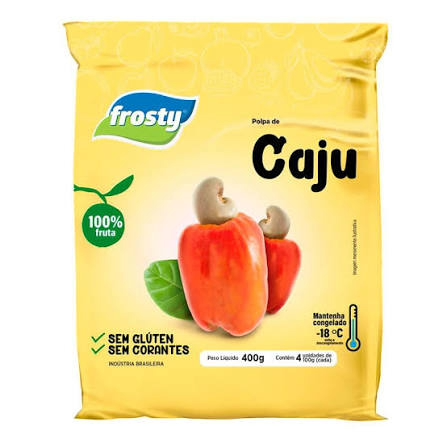 POLPA DE FRUTA FROSTY 400G CAJU
