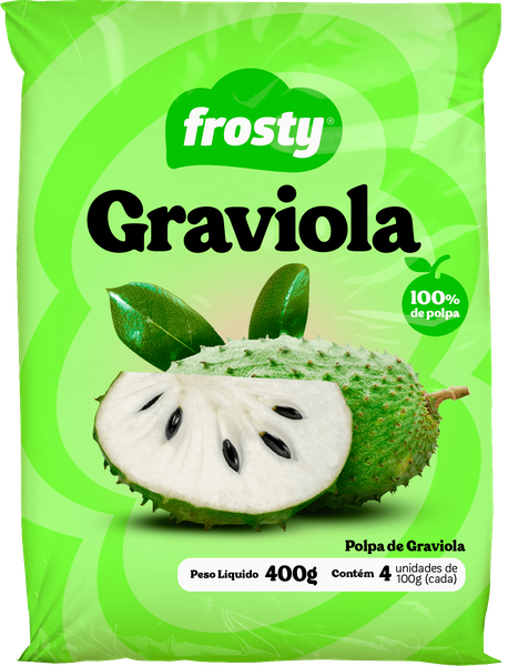 POLPA DE FRUTA FROSTY 400G GRAVIOLA