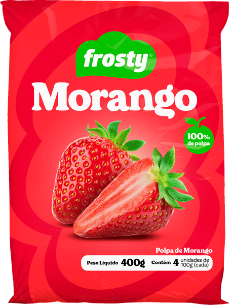 POLPA DE FRUTA FROSTY 400G MORANGO