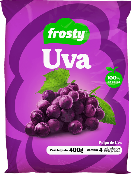 POLPA DE FRUTA FROSTY 400G UVA