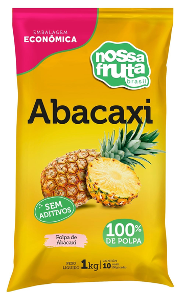 POLPA NOSSA FRUTA ABACAXI 1KG