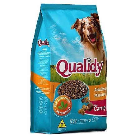 RACAO QUALIDY DOG 10,1KG ADULTO CARNE