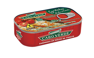 SARDINHA CABO VERDE LT 125G MOLHO TOMATE