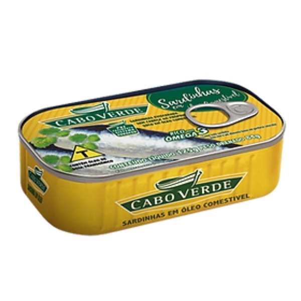 SARDINHA CABO VERDE LT 125G OLEO COMESTIVEL