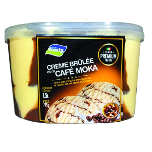 SORVETE FROSTY 1.5L CR BRULEE CAFE MOKA