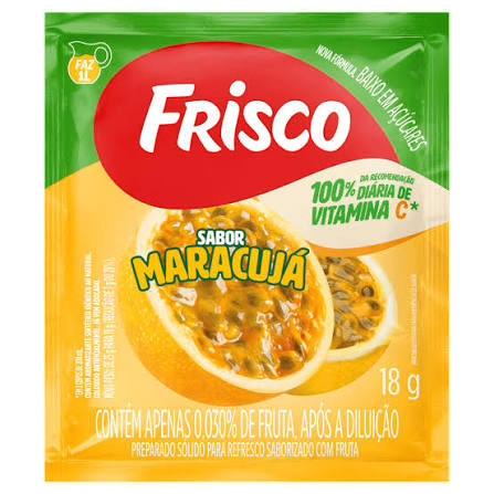 SUCO EM PO FRISCO 18G MARACUJA