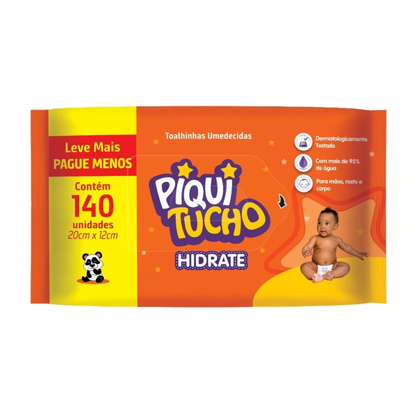 TOALHA UMEDECIDA PIQUITUCHO C/140