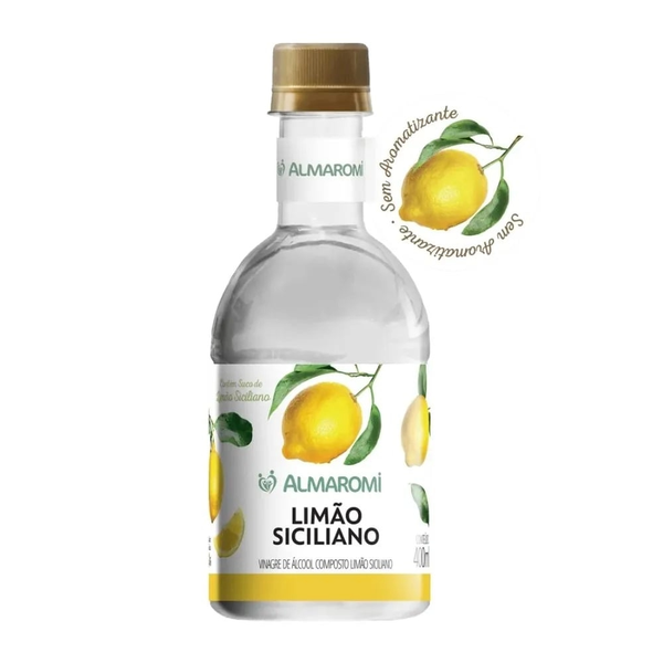 VINAGRE ALCOOL ALMAROMI PET 400ML LIMAO SICILIANO
