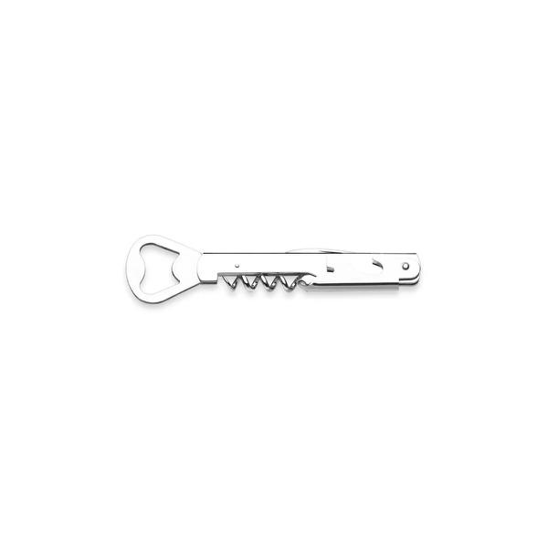 Abridor Garrafa C/Saca Rolha Inox 13cm