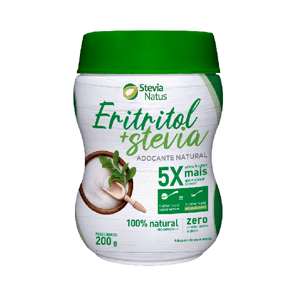 Adocante Eritritol + Stevia Pote 200g