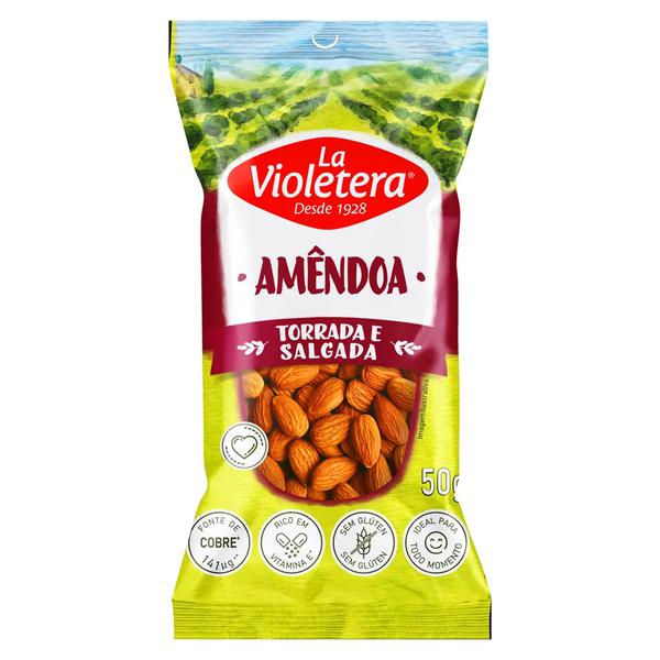 Amendoa La Violetera Torrada C/Sal 50g