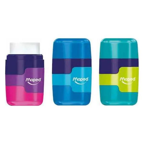 Apontador Maped C/Borracha Multicolorido