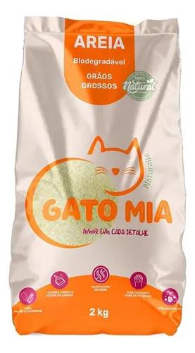 Areia Gato Graos Grossos Gatomia 2kg