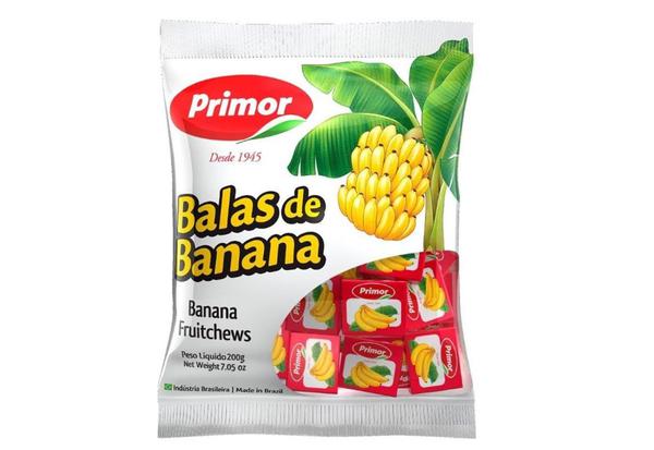 Bala Banana Primor 1 Kg