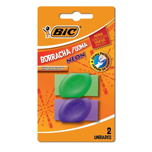 Borracha Escolar Bic Neon C/2