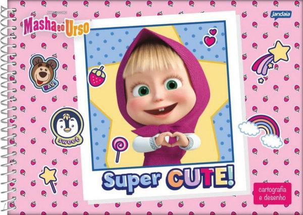 Cad.Jandaia Cd Esp.Cart.80fl Masha e o Urso