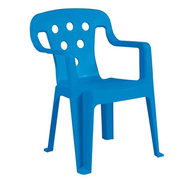 Cadeira Mor Kids Plastica Azul