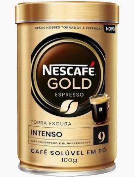 Cafe Sol.Nescafe Gold Espresso Int.9 Lata 100g