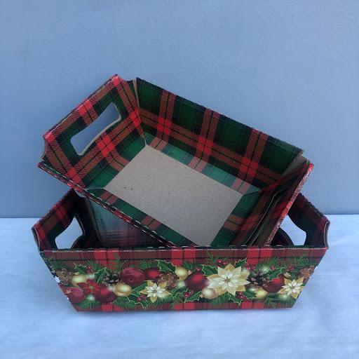 Caixa Noel C/Alça Media Ref.3740