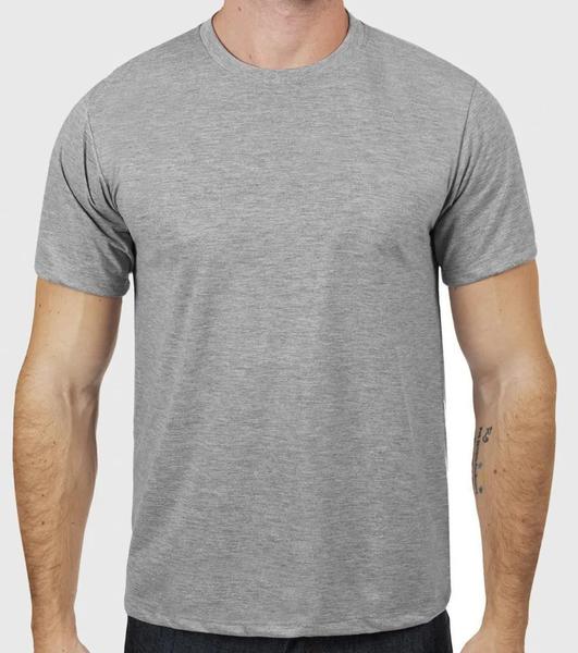 Camiseta Uniforme Cinza Manga Curta