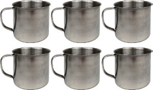 Caneca Inox 330ml 8x7cm Sm Lar