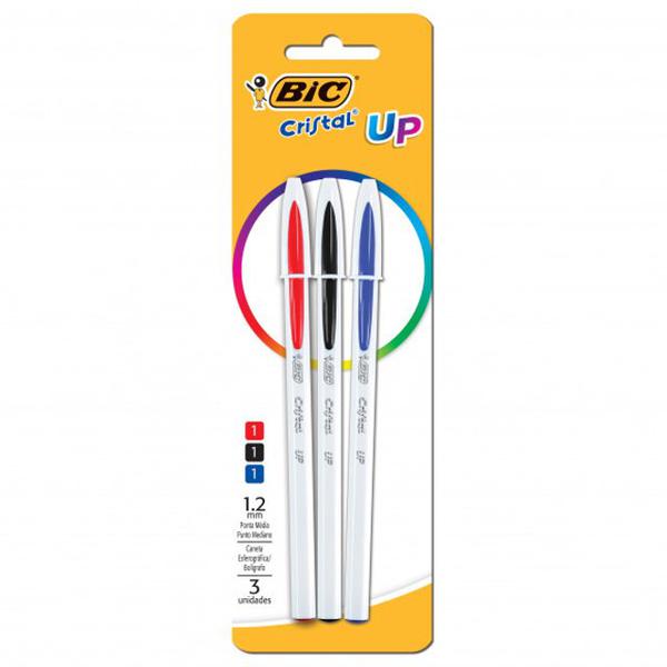 Caneta Bic Cristal Up C/3