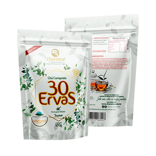 Cha Charoma 30 Ervas Suave 120g