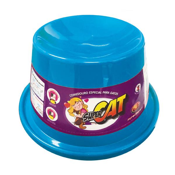 Comedouro Super Cat Azul 200ml R.1231