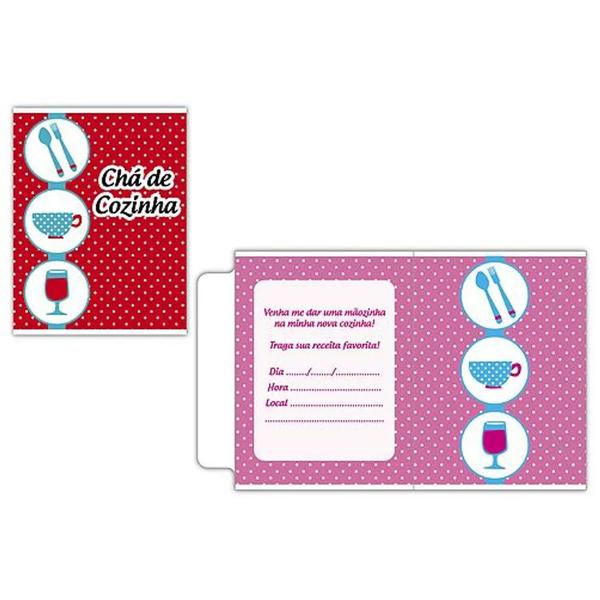 Convite Cha Cozinha Utensilios C/10