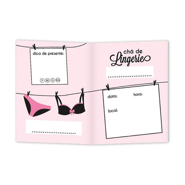 Convite Cha Lingerie Varal C/10