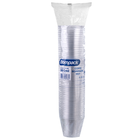 Copo Plast.Bompack 266ml Eco9 C/50