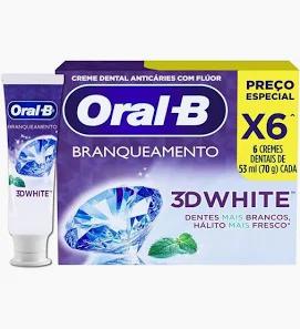 Creme Dent.Oral-B 70g C/6 3d White