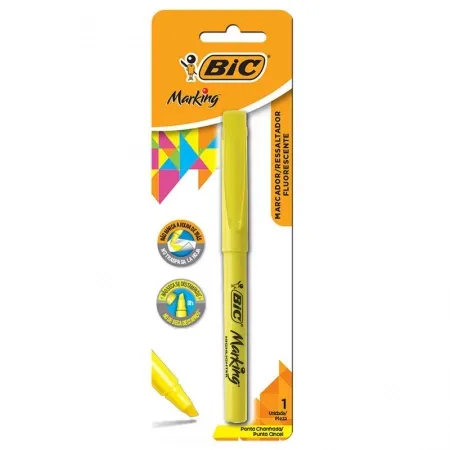 Destaca Texto Bic Amarelo C/1