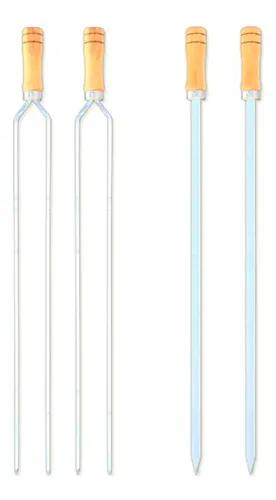 Espeto Alum.Globo Duplo 95 Cm