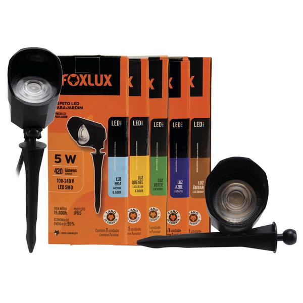 Espeto Foxlux Led P/Jardim 5w 3000k